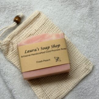 Soap Bundle - Peach Soap with Sisal Soap Bag