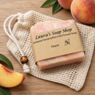 Soap Bundle - Peach Soap with Sisal Soap Bag